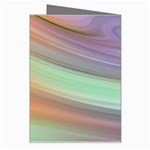 Gradient blue green Greeting Card Right