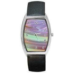 Gradient Blue Green Barrel Style Metal Watch by ConteMonfrey