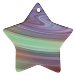 Gradient blue green Star Ornament (Two Sides) Front