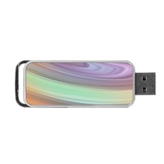 Gradient Blue Green Portable Usb Flash (one Side) by ConteMonfrey