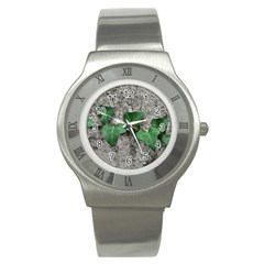 Vine On Damaged Wall Photo Stainless Steel Watch by dflcprintsclothing