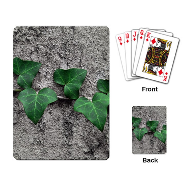 Vine On Damaged Wall Photo Playing Cards Single Design (Rectangle)