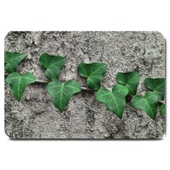 Vine On Damaged Wall Photo Large Doormat by dflcprintsclothing