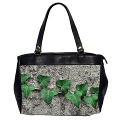 Vine On Damaged Wall Photo Oversize Office Handbag (2 Sides) by dflcprintsclothing