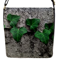 Vine On Damaged Wall Photo Flap Closure Messenger Bag (s)