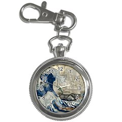 Wave Sea Ocean Splash Water Surf Foam Movement Key Chain Watches by Wegoenart