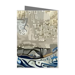 Wave Sea Ocean Splash Water Surf Foam Movement Mini Greeting Cards (pkg Of 8) by Wegoenart