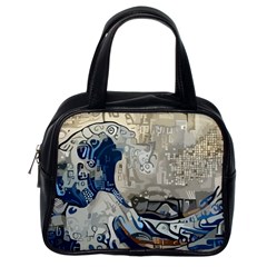 Wave Sea Ocean Splash Water Surf Foam Movement Classic Handbag (one Side) by Wegoenart