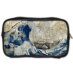 Wave Sea Ocean Splash Water Surf Foam Movement Toiletries Bag (one Side) by Wegoenart