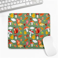 Autumn Seamless Background Leaves Wallpaper Texture Large Mousepad by Wegoenart