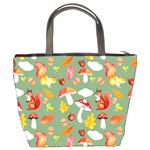 Autumn Seamless Background Leaves Wallpaper Texture Bucket Bag Back