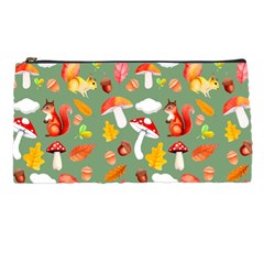 Autumn Seamless Background Leaves Wallpaper Texture Pencil Case by Wegoenart