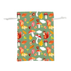 Autumn Seamless Background Leaves Wallpaper Texture Lightweight Drawstring Pouch (l) by Wegoenart