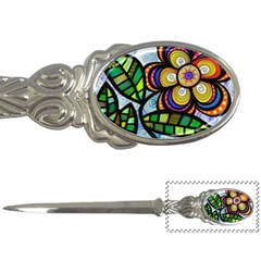 Flower Flora Plant Nature Botanical Leaves Leaf Letter Opener by Wegoenart