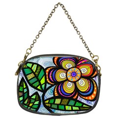 Flower Flora Plant Nature Botanical Leaves Leaf Chain Purse (two Sides) by Wegoenart