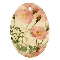 Flowers Petals Stem Bouquet Flora Floral Bloom Ornament (oval)