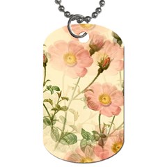 Flowers Petals Stem Bouquet Flora Floral Bloom Dog Tag (two Sides) by Wegoenart