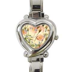 Flowers Petals Stem Bouquet Flora Floral Bloom Heart Italian Charm Watch by Wegoenart