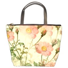 Flowers Petals Stem Bouquet Flora Floral Bloom Bucket Bag by Wegoenart