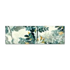 Vintage Retro Flowers Leaves Foliage Plants Sticker (bumper)