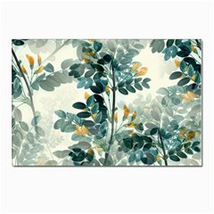 Vintage Retro Flowers Leaves Foliage Plants Postcard 4 x 6  (pkg Of 10) by Wegoenart