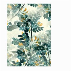 Vintage Retro Flowers Leaves Foliage Plants Large Garden Flag (two Sides) by Wegoenart