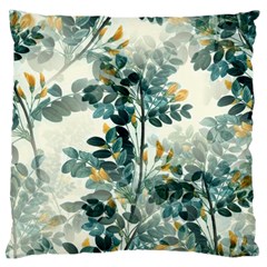 Vintage Retro Flowers Leaves Foliage Plants Standard Flano Cushion Case (one Side) by Wegoenart