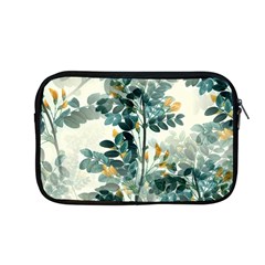 Vintage Retro Flowers Leaves Foliage Plants Apple Macbook Pro 13  Zipper Case by Wegoenart