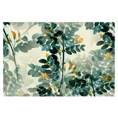 Vintage Retro Flowers Leaves Foliage Plants Banner And Sign 6  X 4  by Wegoenart