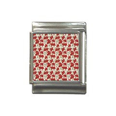 Flowers Poppies Red Italian Charm (13mm)