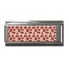 Flowers Poppies Red Superlink Italian Charm (9mm)