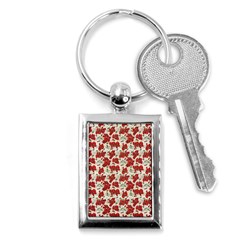 Flowers Poppies Red Key Chain (rectangle) by Wegoenart