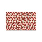 Flowers Poppies Red Sticker Rectangular (10 pack) Front