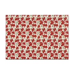 Flowers Poppies Red Sticker A4 (100 Pack)