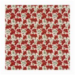 Flowers Poppies Red Medium Glasses Cloth Front