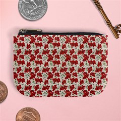 Flowers Poppies Red Mini Coin Purse by Wegoenart