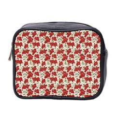 Flowers Poppies Red Mini Toiletries Bag (two Sides) by Wegoenart