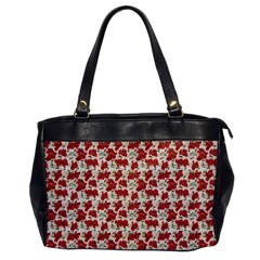 Flowers Poppies Red Oversize Office Handbag by Wegoenart