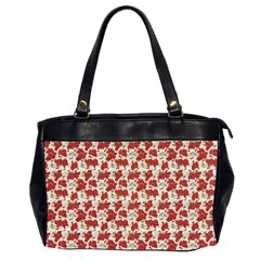 Flowers Poppies Red Oversize Office Handbag (2 Sides) by Wegoenart