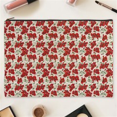 Flowers Poppies Red Cosmetic Bag (xxxl) by Wegoenart