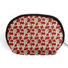 Flowers Poppies Red Accessory Pouch (medium) by Wegoenart