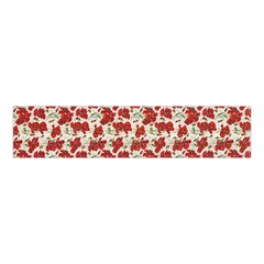 Flowers Poppies Red Velvet Scrunchie by Wegoenart