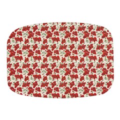 Flowers Poppies Red Mini Square Pill Box by Wegoenart