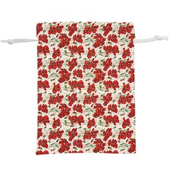 Flowers Poppies Red Lightweight Drawstring Pouch (xl) by Wegoenart