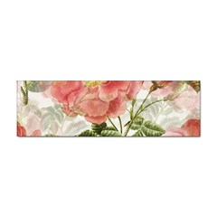 Flowers Vintage Background Retro Floral Stem Sticker (bumper) by Wegoenart