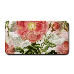 Flowers Vintage Background Retro Floral Stem Medium Bar Mat by Wegoenart