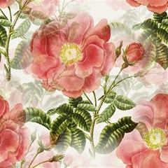 Flowers Vintage Background Retro Floral Stem Play Mat (square)