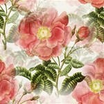 Flowers Vintage Background Retro Floral Stem Play Mat (Rectangle) Front