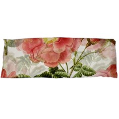 Flowers Vintage Background Retro Floral Stem Body Pillow Case (dakimakura) by Wegoenart