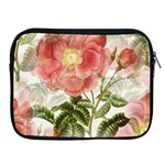 Flowers Vintage Background Retro Floral Stem Apple iPad 2/3/4 Zipper Cases Front